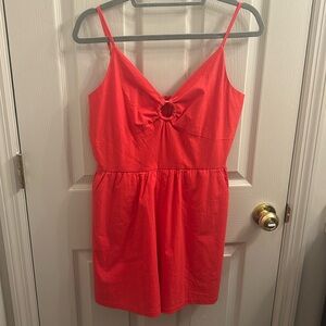 Red/Coral &merci romper